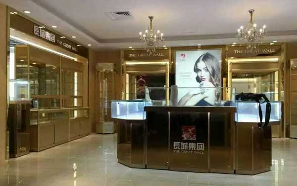 玻璃珠寶展柜設計 玻璃珠寶展柜設計